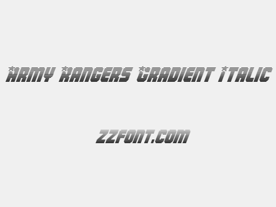 Army Rangers Gradient Italic