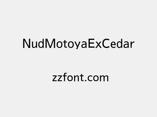 NudMotoyaExCedar