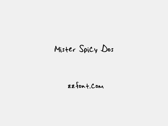 Mister Spicy Dos