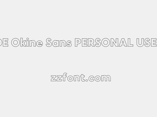 MADE Okine Sans PERSONAL USE Outline