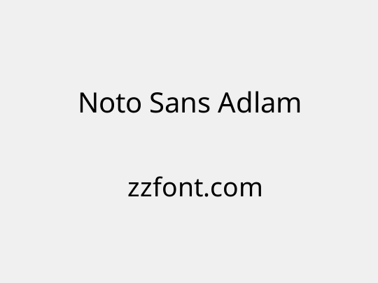 Noto Sans Adlam