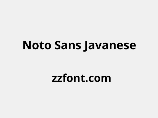 Noto Sans Javanese