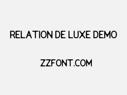 Relation De Luxe DEMO