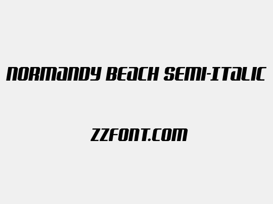 Normandy Beach Semi-Italic