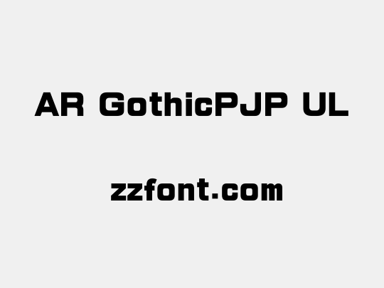 AR GothicPJP UL