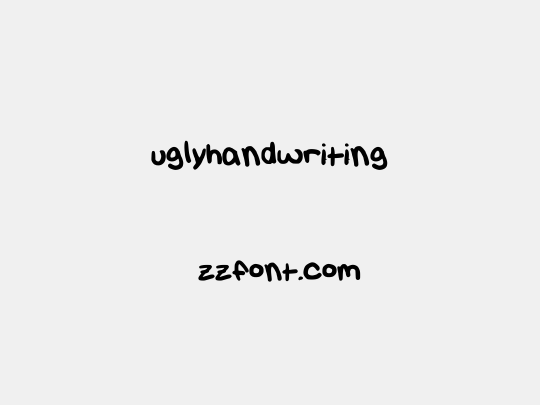 uglyhandwriting