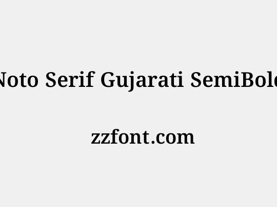 Noto Serif Gujarati SemiBold