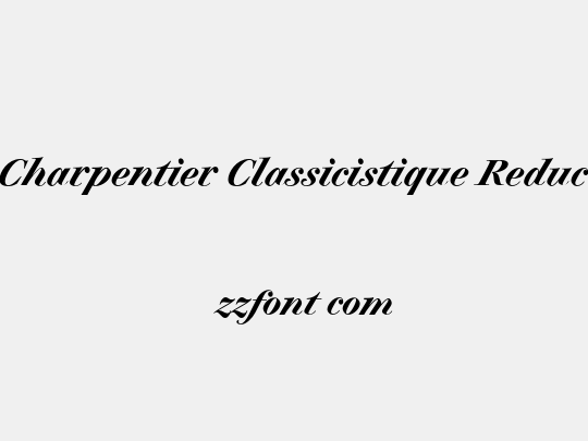 Charpentier Classicistique Reduced