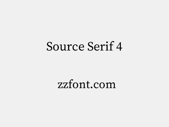 Source Serif 4