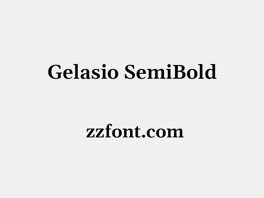 Gelasio SemiBold