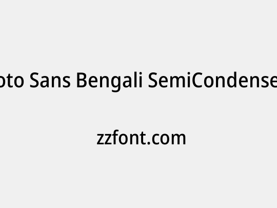 Noto Sans Bengali SemiCondensed Medium