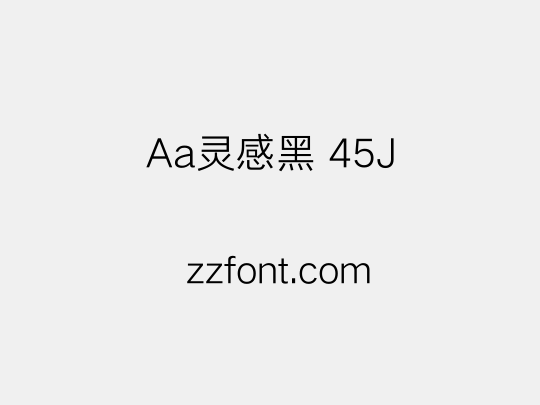 Aa灵感黑 45J