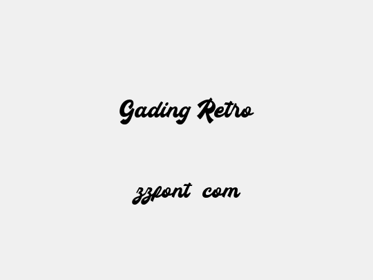 Gading Retro