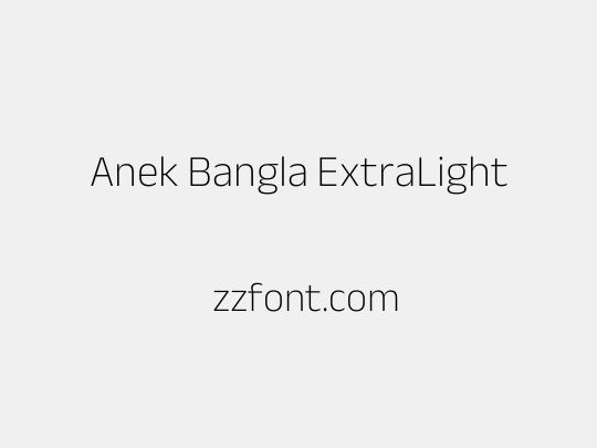 Anek Bangla ExtraLight