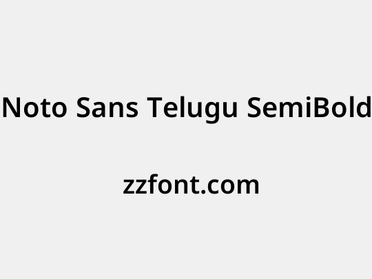 Noto Sans Telugu SemiBold