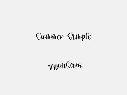 Summer Simple