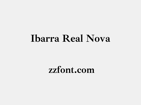 Ibarra Real Nova