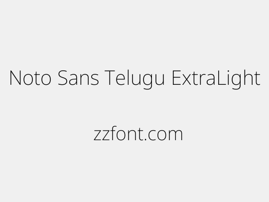 Noto Sans Telugu ExtraLight