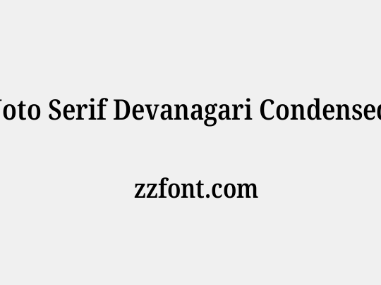 Noto Serif Devanagari Condensed SemiBold