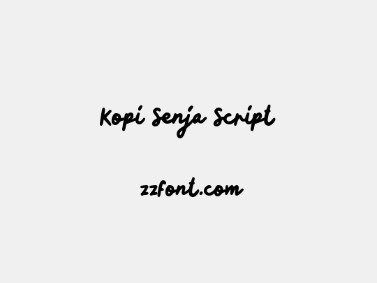 Kopi Senja Script