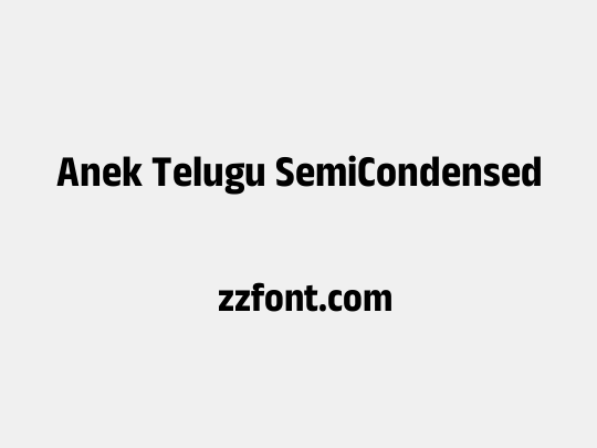 Anek Telugu SemiCondensed