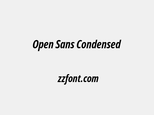 Open Sans Condensed