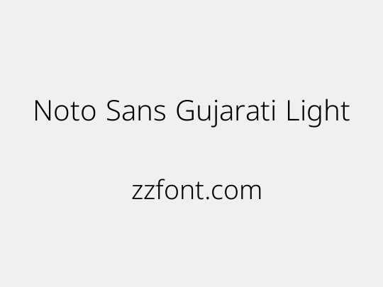 Noto Sans Gujarati Light