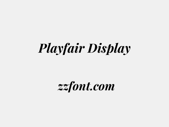 Playfair Display