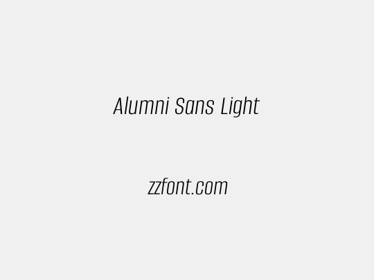 Alumni Sans Light