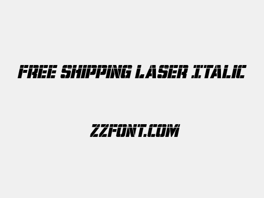 Free Shipping Laser Italic