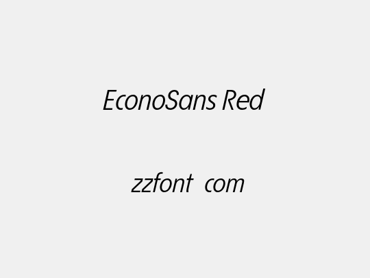 EconoSans Red