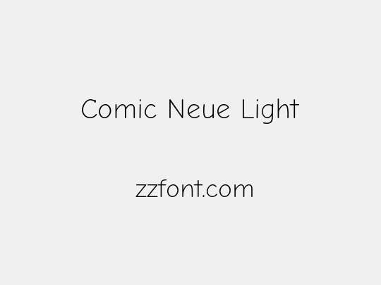 Comic Neue Light