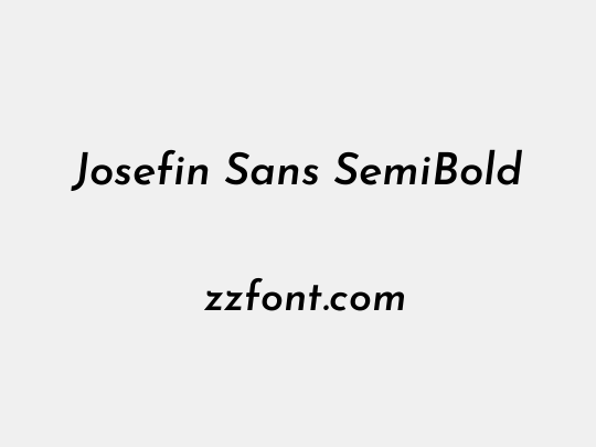 Josefin Sans SemiBold