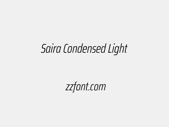 Saira Condensed Light