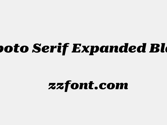 Roboto Serif Expanded Black