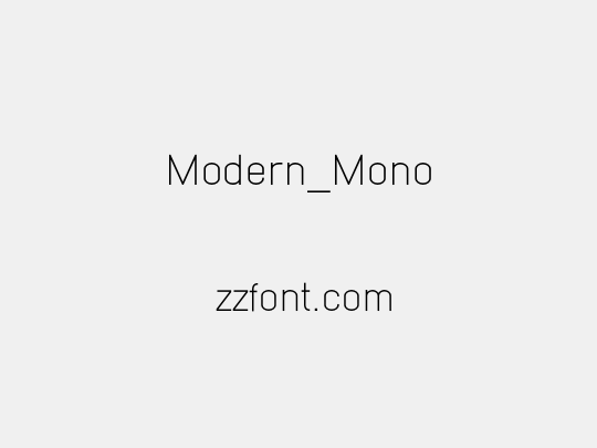 Modern_Mono