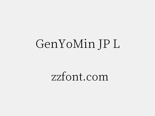 GenYoMin JP L