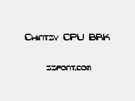 Chintzy CPU BRK