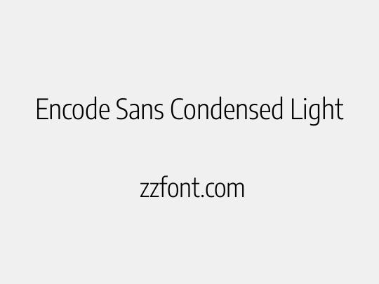 Encode Sans Condensed Light