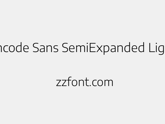 Encode Sans SemiExpanded Light