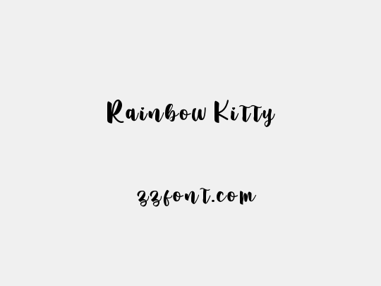 Rainbow Kitty