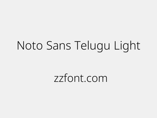 Noto Sans Telugu Light