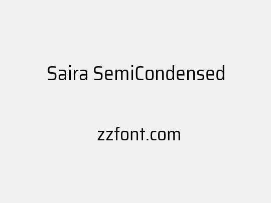 Saira SemiCondensed