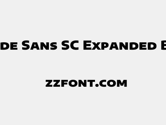 Encode Sans SC Expanded Black