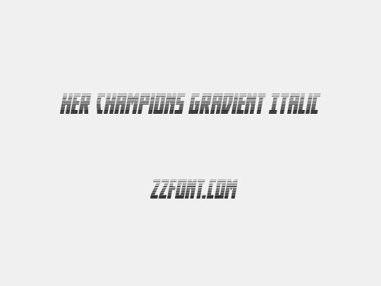 Her Champions Gradient Italic