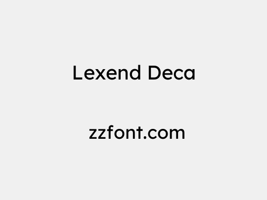 Lexend Deca