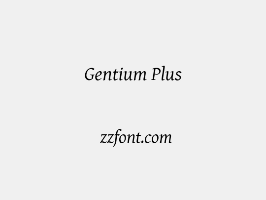 Gentium Plus