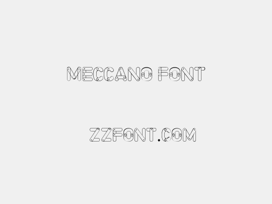 Meccano Font