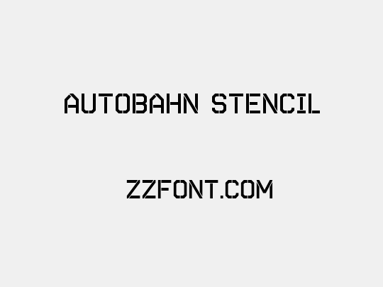 Autobahn Stencil