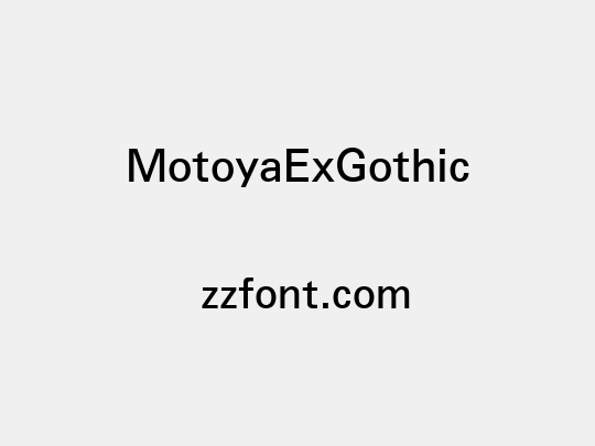 MotoyaExGothic